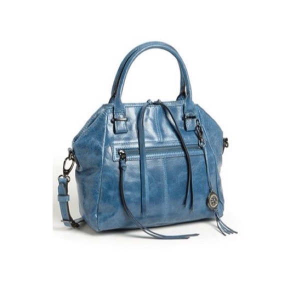 Elliott Lucca Medium Faro Distressed Leather Satchel Bag - Picture 15 of 16